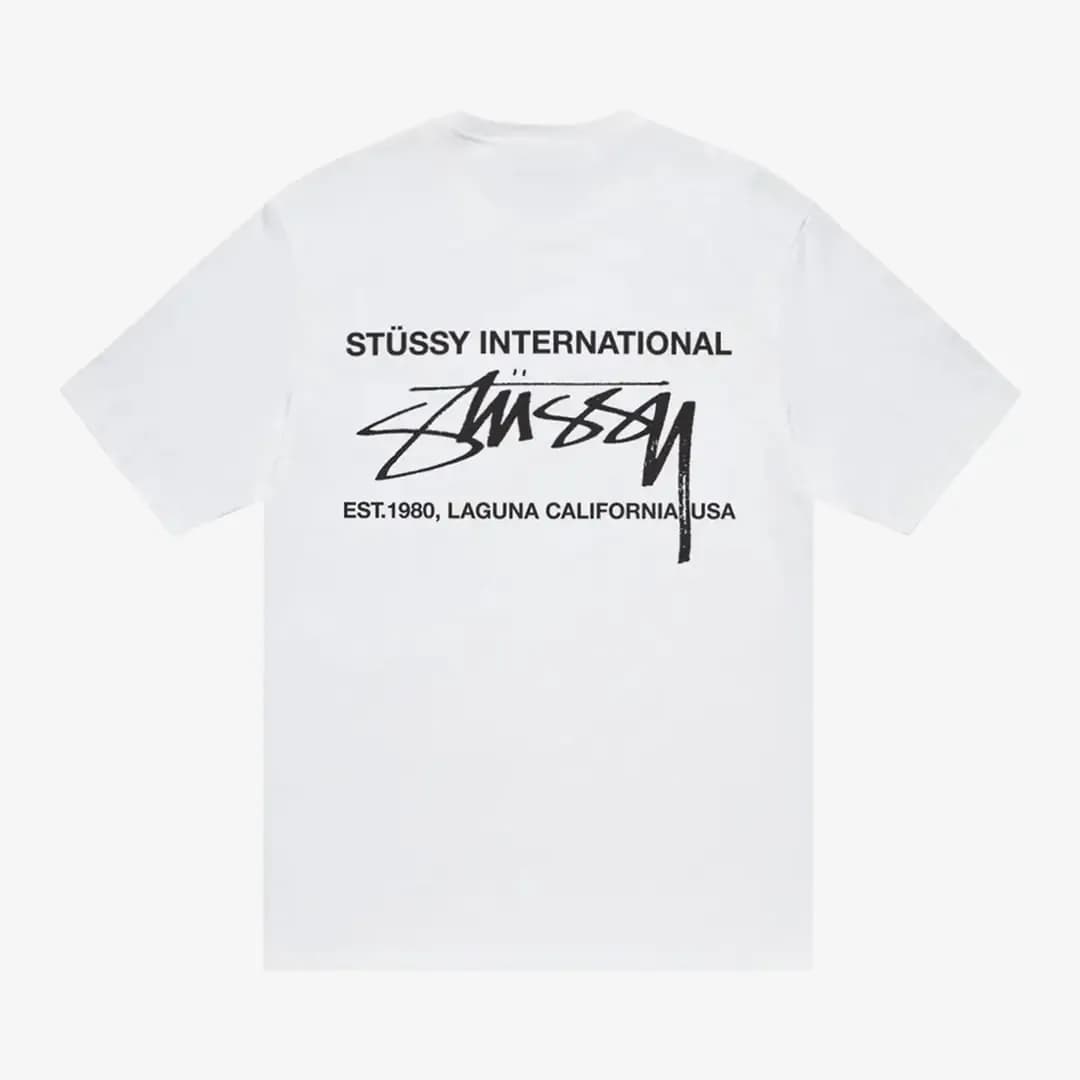 Stussy Smooth International Tee ‘White’ — T-shirt & Sweatshirt, Beyaz · 1905039-WHITE (2/2)