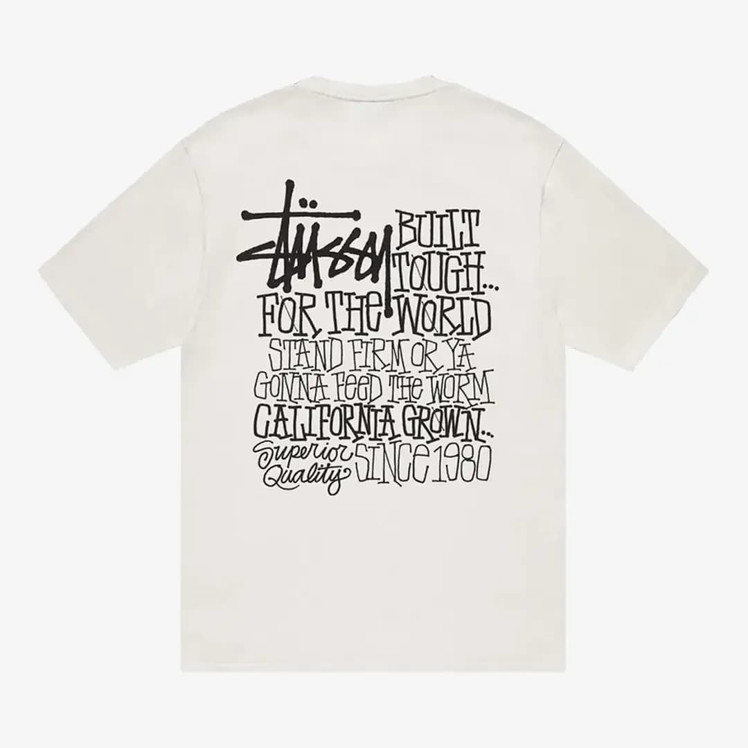 Stussy California Grown Pig Dyed Tee 'Natural' — T-shirt & Sweatshirt, Çok Renkli · 1905075-NATURAL (2/2)