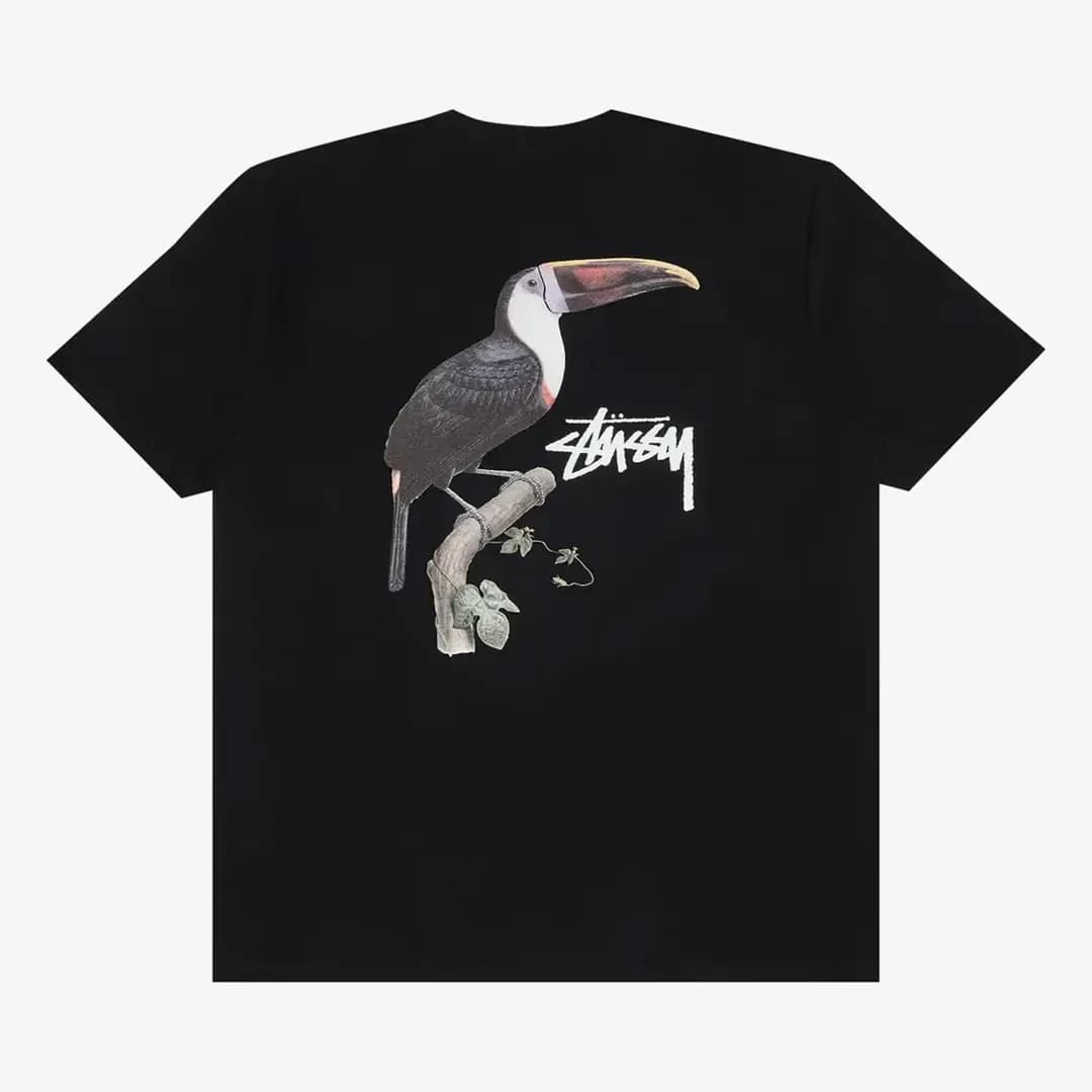 Stussy Tucan Tee 'Black' — T-shirt & Sweatshirt, Siyah · 1905069-BLACK (2/3)