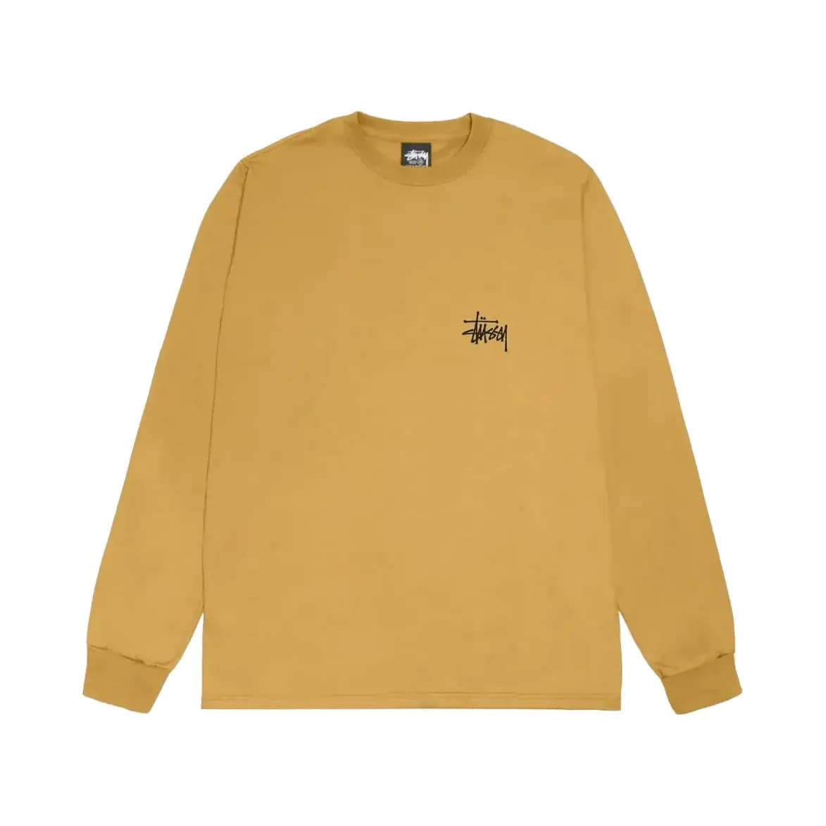 Stussy Basic Stüssy LS Tee ‘Curry’ — T-shirt & Sweatshirt, Çok Renkli