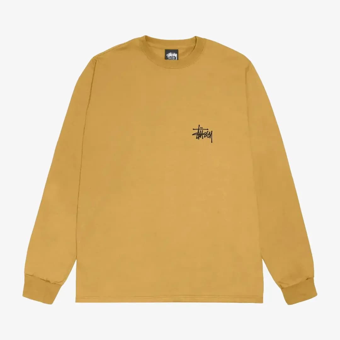 Basic Stüssy LS Tee ‘Curry’