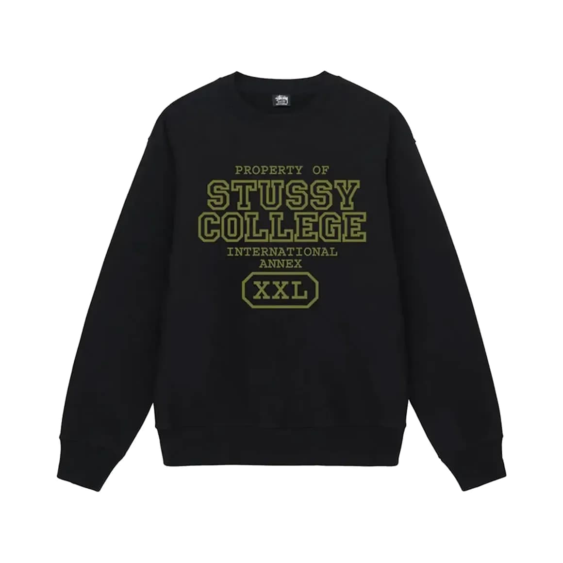 Stussy Property Of Crew 'Black' — T-shirt & Sweatshirt, Siyah