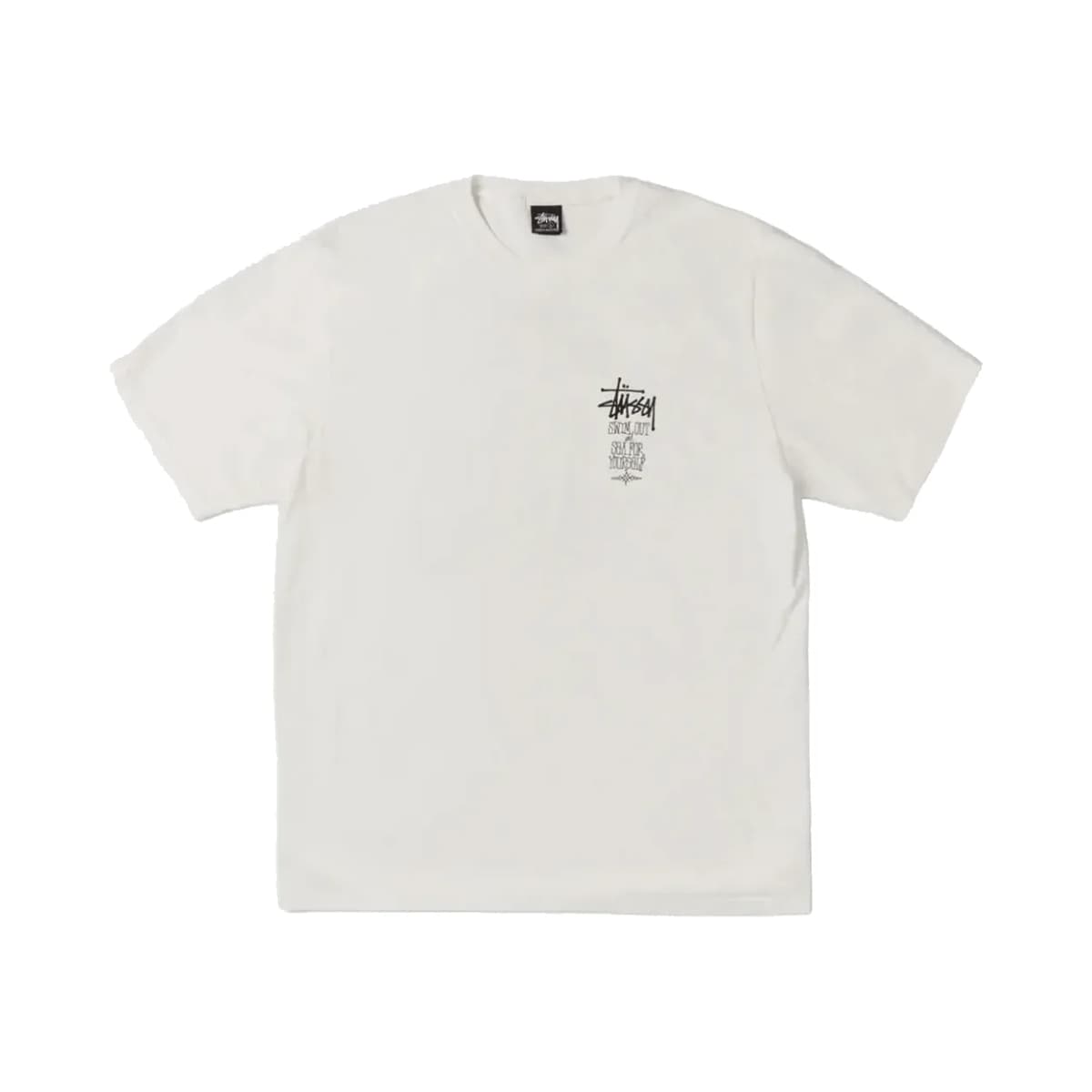 Stussy Swimout Pig Dyed Tee 'Natural' — T-shirt & Sweatshirt, Çok Renkli