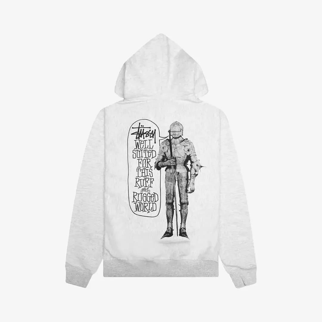 Stussy Well Suited Ziphood 'Ash Heather' — T-shirt & Sweatshirt · 1975081-ASH HEATHER (2/2)