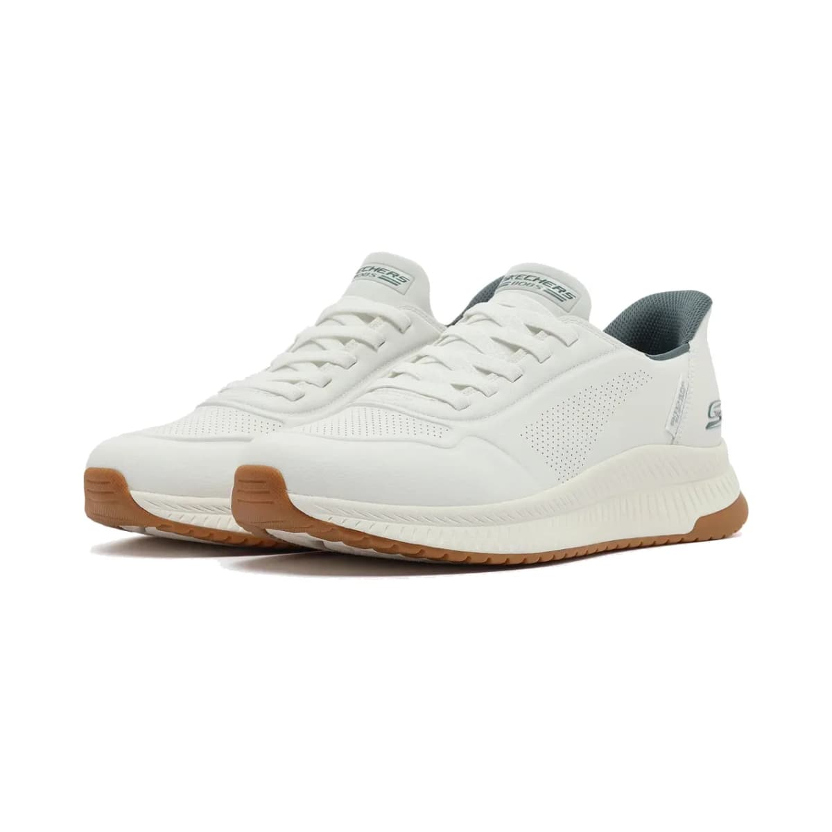 Skechers Bobs Squad 4 - Direct Step Erkek Beyaz Spor Ayakkabı · 118424-WHT (3/7)
