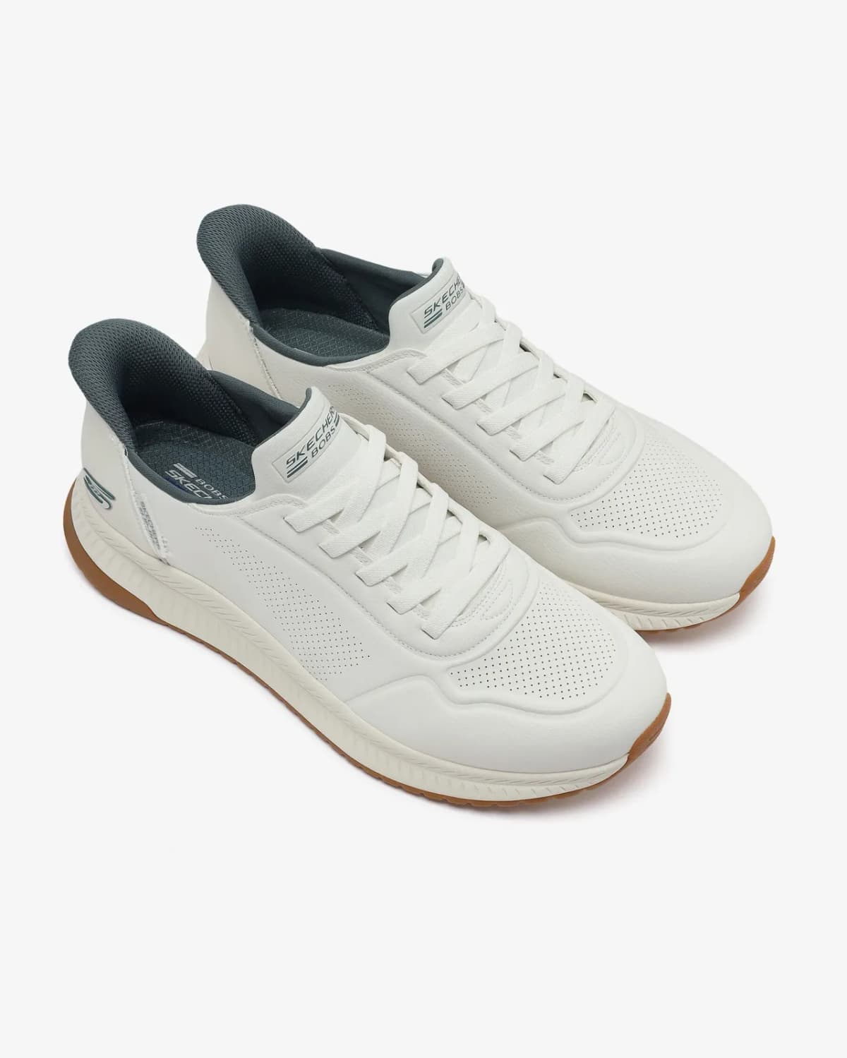 Skechers Bobs Squad 4 - Direct Step Erkek Beyaz Spor Ayakkabı · 118424-WHT (6/7)