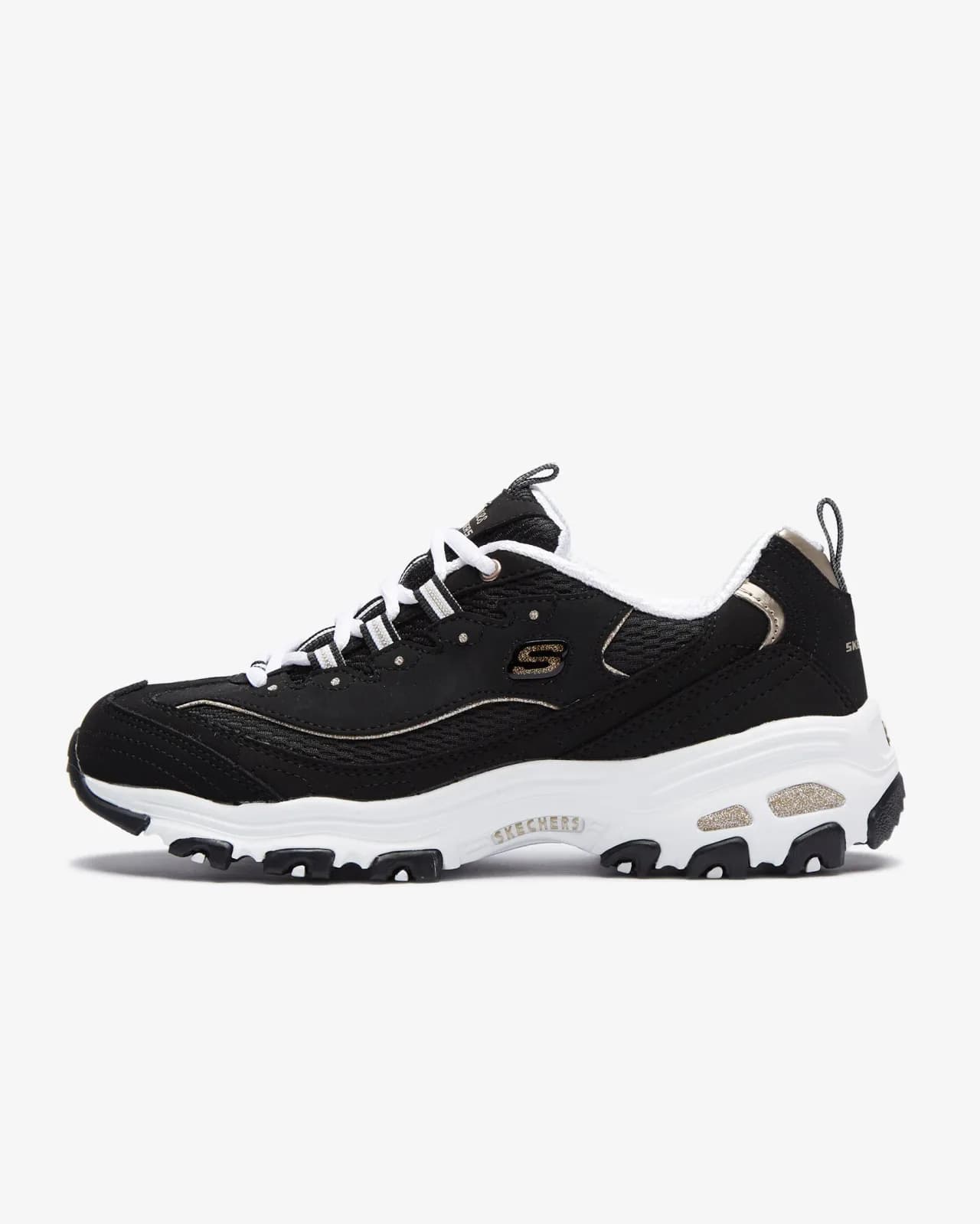 Skechers D'lites Copper Divine Kadın Siyah Sneakers