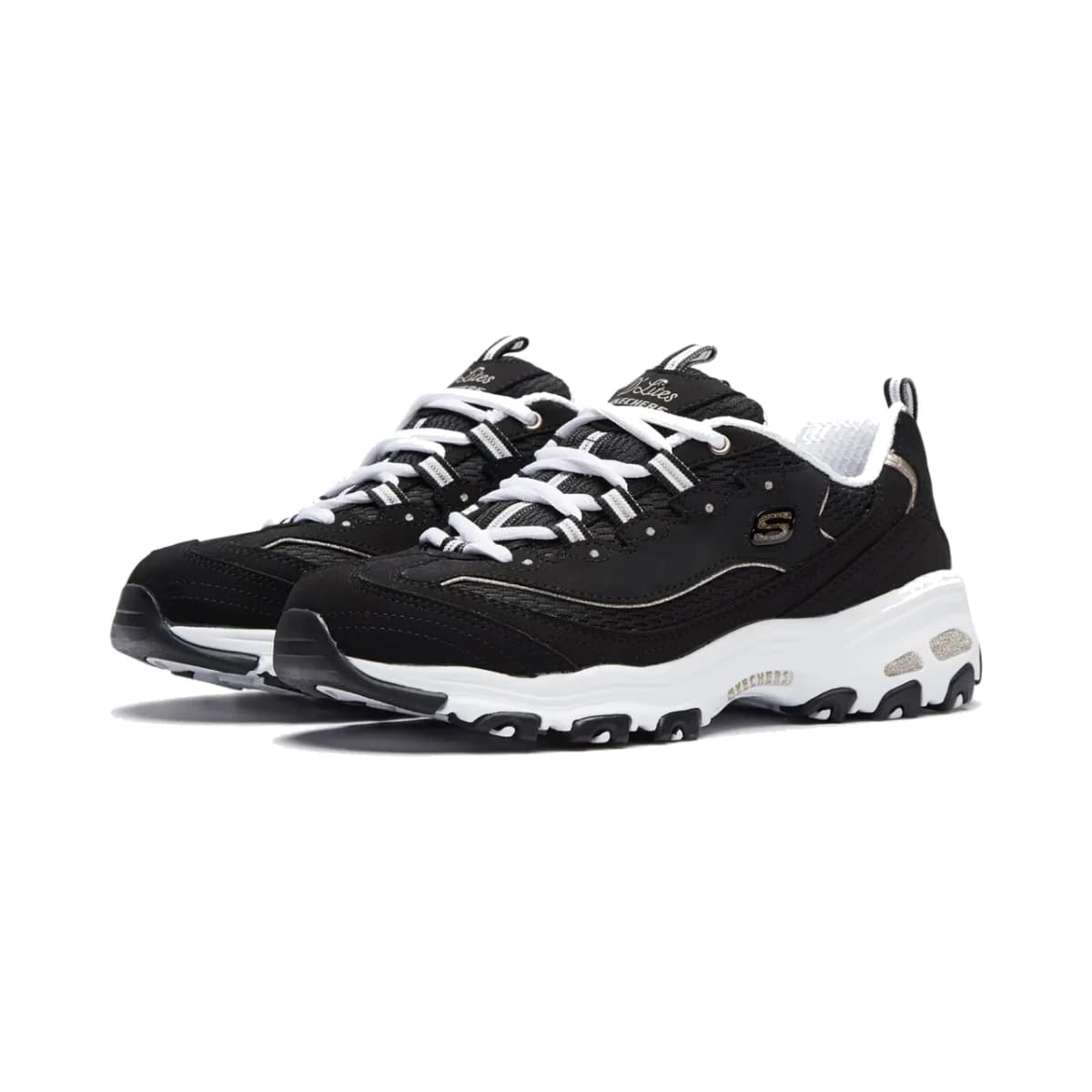 Skechers D'lites - Copper Divine Kadın Siyah Sneakers · 13145-BKRG (3/8)