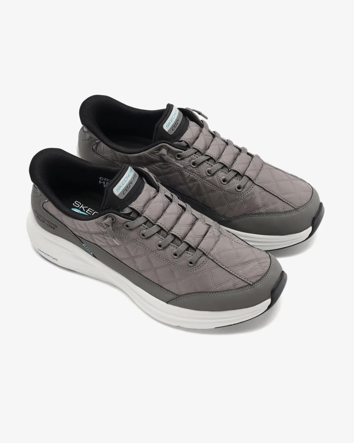 Skechers Contour Foam - Cozy Fit Erkek Gri Spor Ayakkabı · 232619-CCBK (6/8)