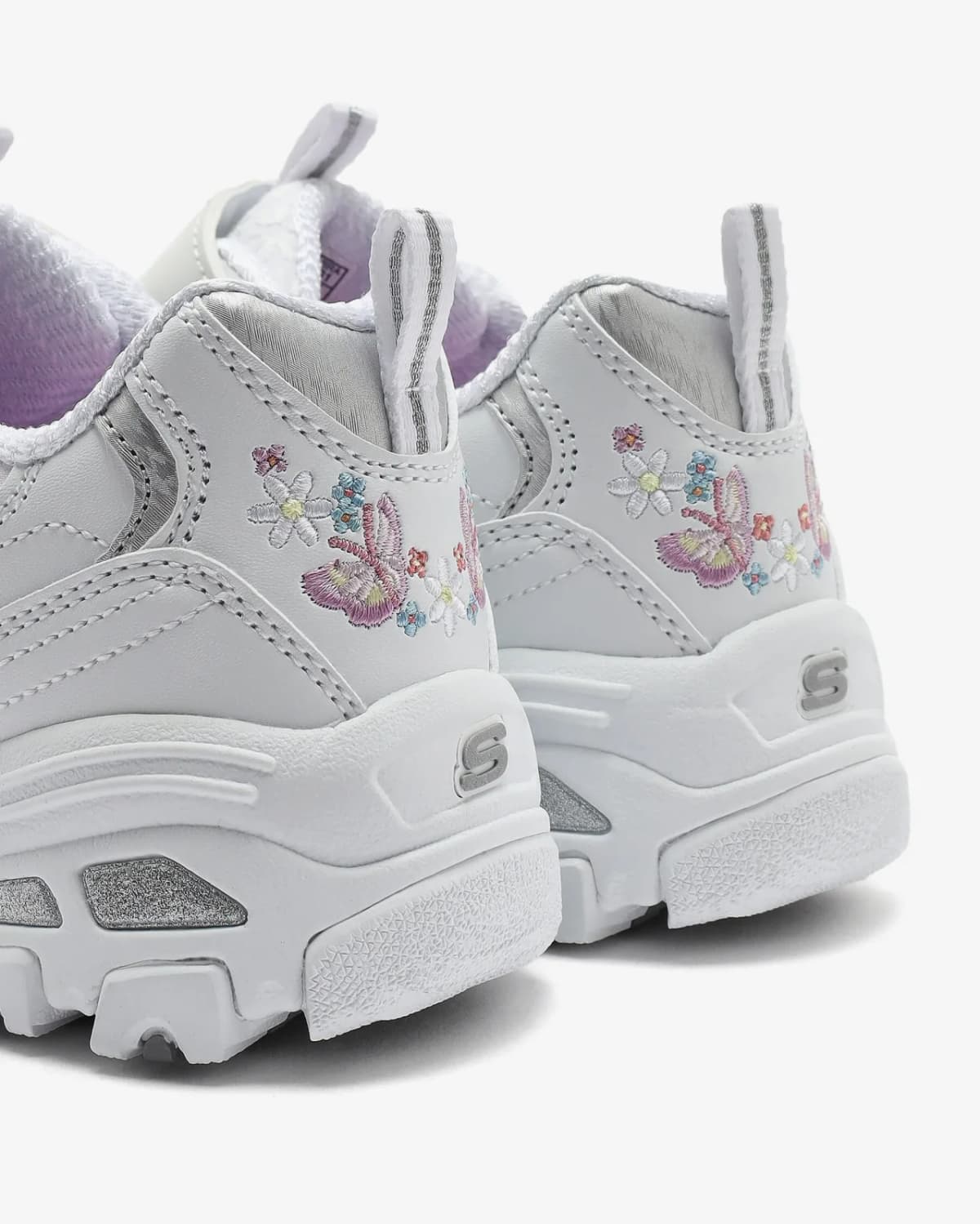 Skechers D'lites Büyük Kız Çocuk Beyaz Sneakers · 302540L-WHT (7/7)