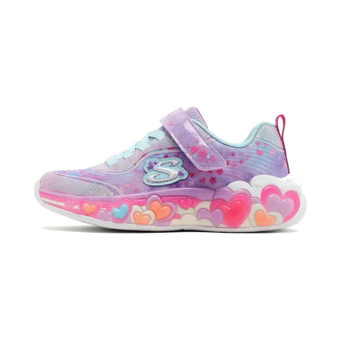 Skechers Eternal Heart Lights Büyük Kız Çocuk Mor Işıklı Spor Ayakkabı · 302696L-LVMT (2/5)
