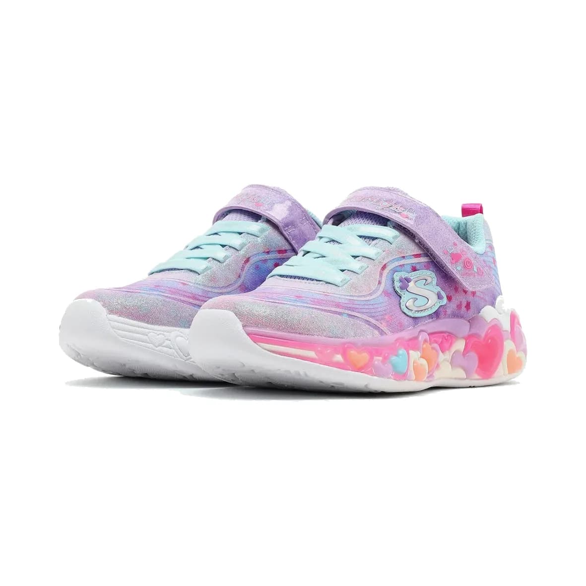Skechers Eternal Heart Lights Büyük Kız Çocuk Mor Işıklı Spor Ayakkabı · 302696L-LVMT (3/5)