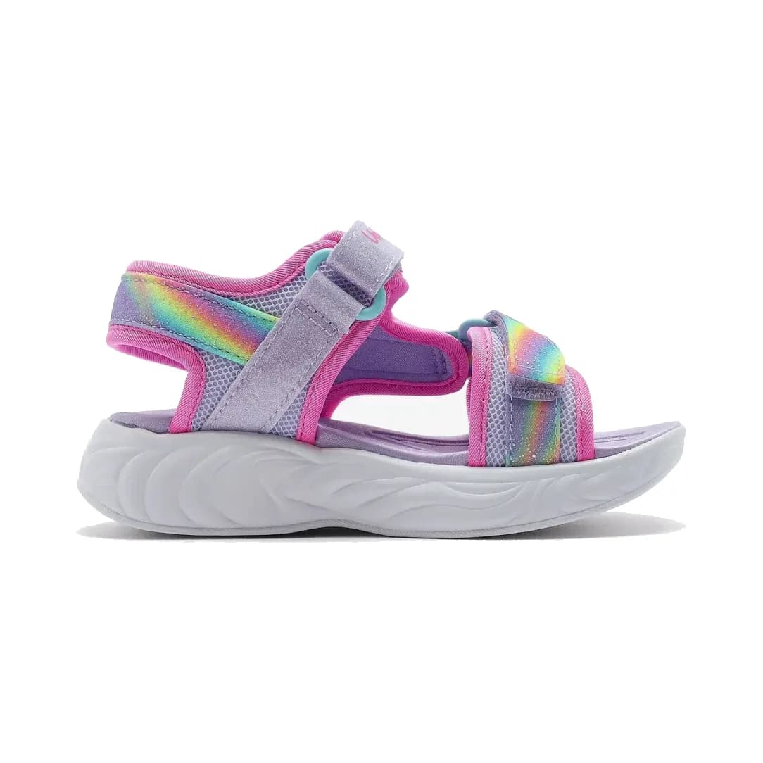 Skechers Unicorn Dreams Sandal - Dreamy Unicorns Küçük Kız Çocuk Mor Işıklı Sandalet — Pembe · 303107N-LVMT