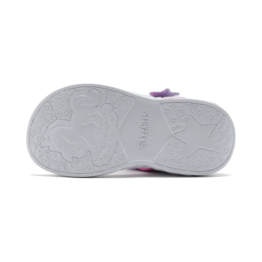 Skechers Unicorn Dreams Sandal - Dreamy Unicorns Küçük Kız Çocuk Mor Işıklı Sandalet — Pembe · 303107N-LVMT (4/8)