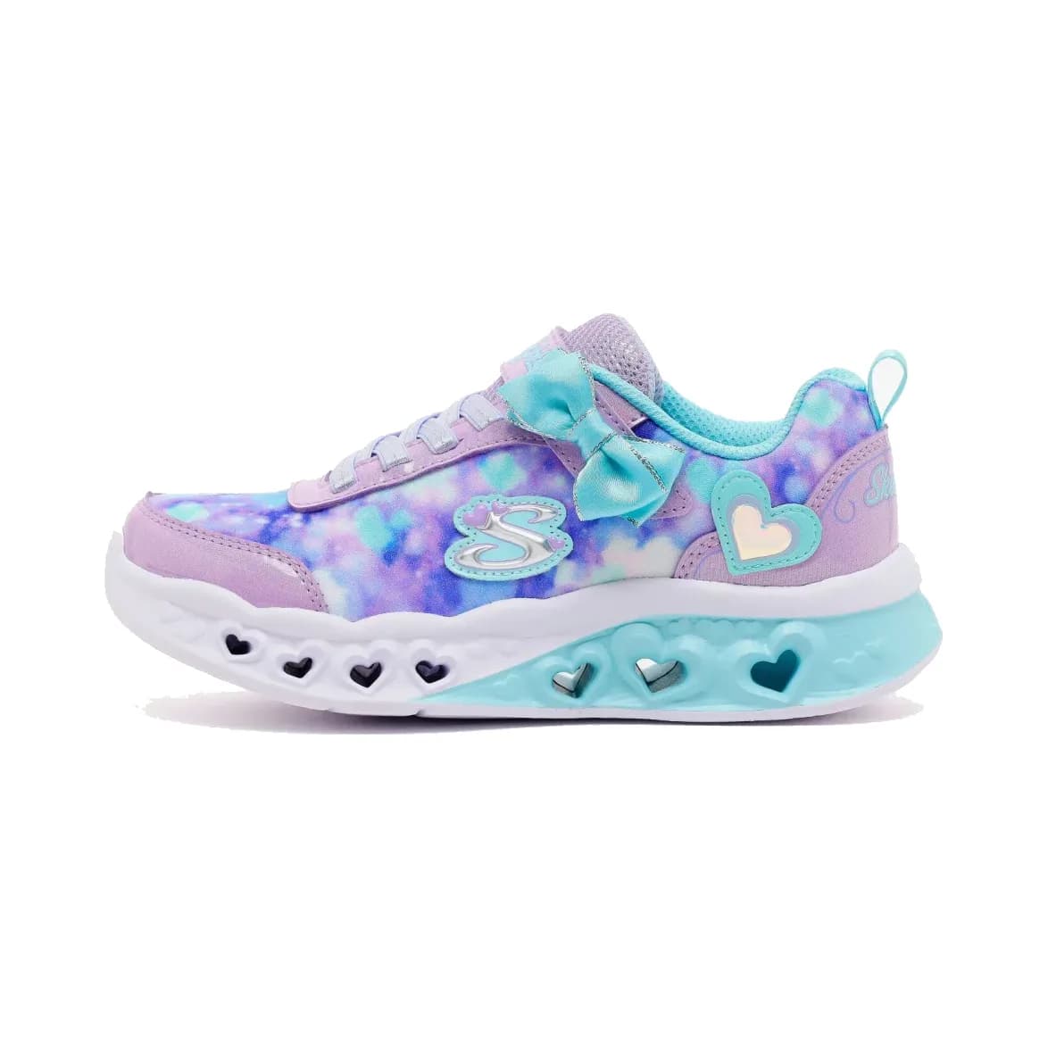 Skechers Flutter Heart Lights - Blurred Love Büyük Kız Çocuk Mor Işıklı Spor Ayakkabı · 303255L-LVTQ (2/6)
