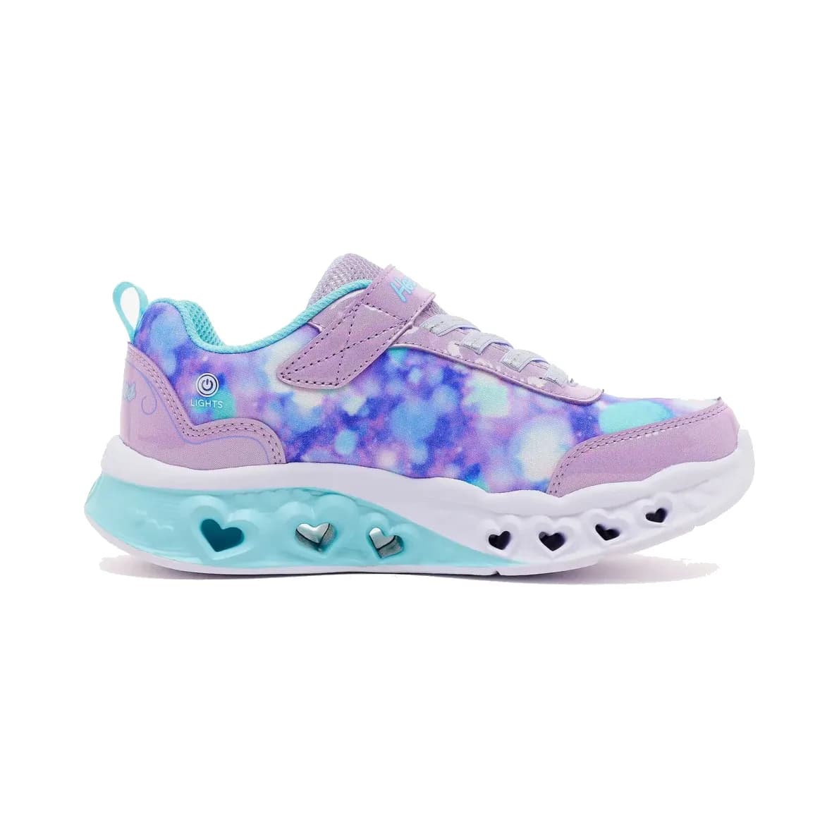 Skechers Flutter Heart Lights - Blurred Love Büyük Kız Çocuk Mor Işıklı Spor Ayakkabı · 303255L-LVTQ