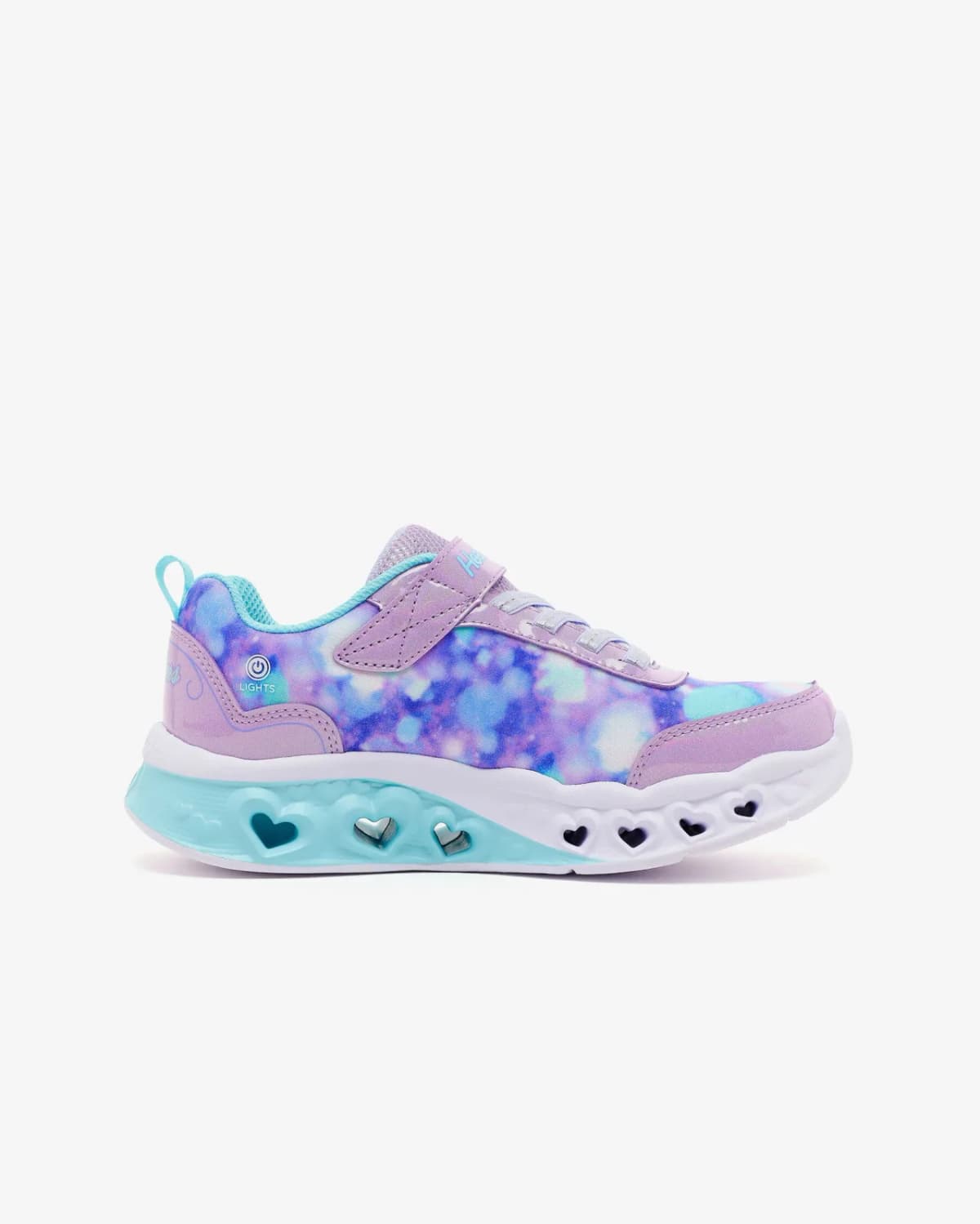 Skechers Flutter Heart Lights - Blurred Love Büyük Kız Çocuk Mor Işıklı Spor Ayakkabı