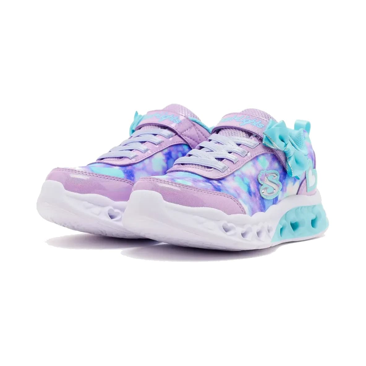 Skechers Flutter Heart Lights - Blurred Love Büyük Kız Çocuk Mor Işıklı Spor Ayakkabı · 303255L-LVTQ (3/6)