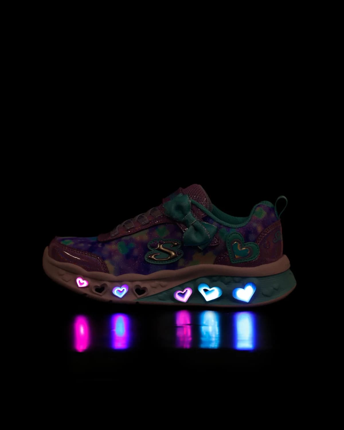 Skechers Flutter Heart Lights - Blurred Love Büyük Kız Çocuk Mor Işıklı Spor Ayakkabı · 303255L-LVTQ (6/6)