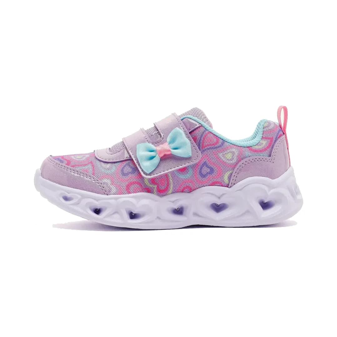 Skechers Heart Lights - Boogie Land Küçük Kız Çocuk Mor Işıklı Spor Ayakkabı · 303258N-LVMT (2/6)