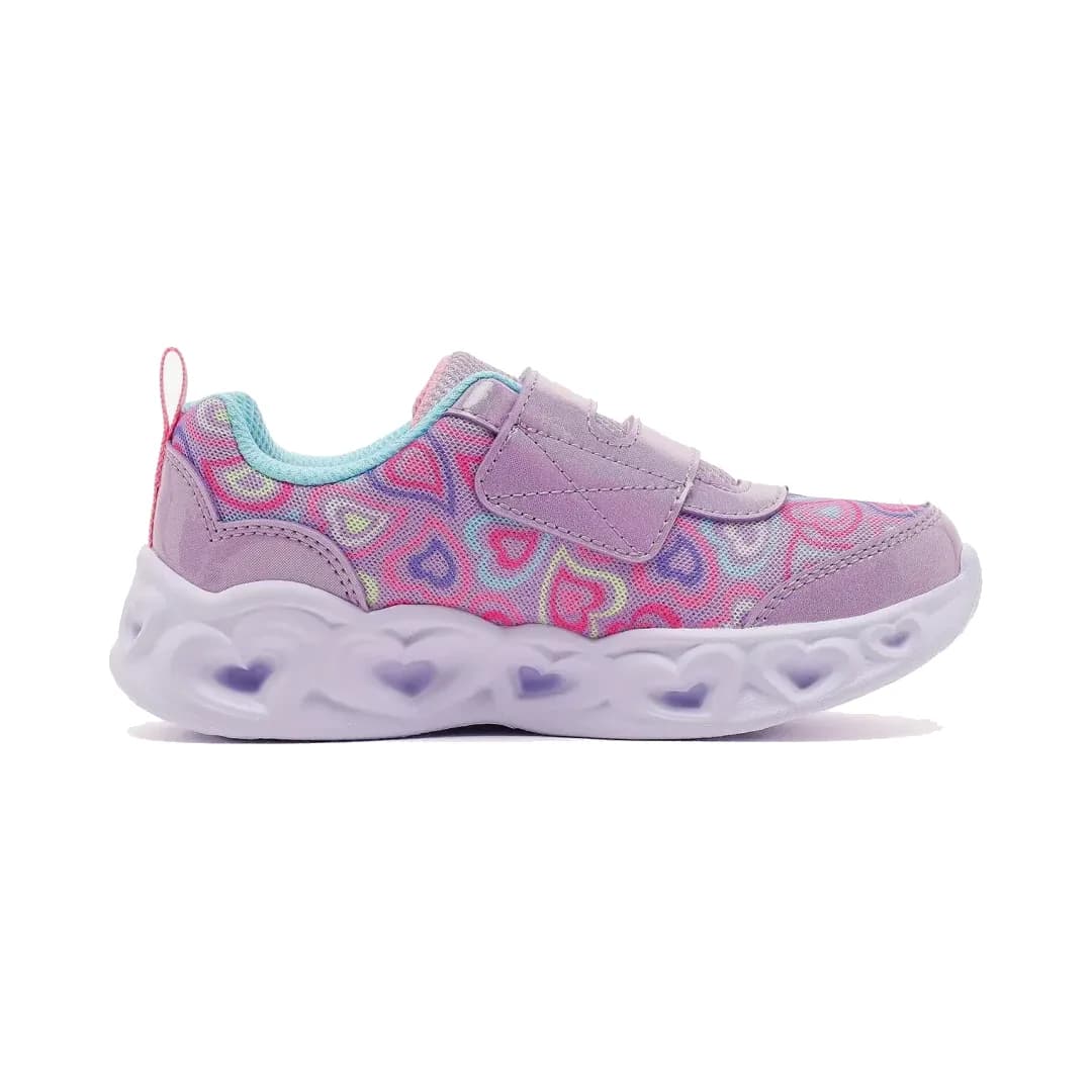 Skechers Heart Lights - Boogie Land Küçük Kız Çocuk Mor Işıklı Spor Ayakkabı · 303258N-LVMT