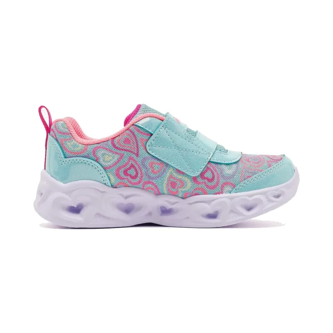 Skechers Heart Lights - Boogie Land Küçük Kız Çocuk Haki Işıklı Spor Ayakkabı — Yeşil · 303258N-MTMT