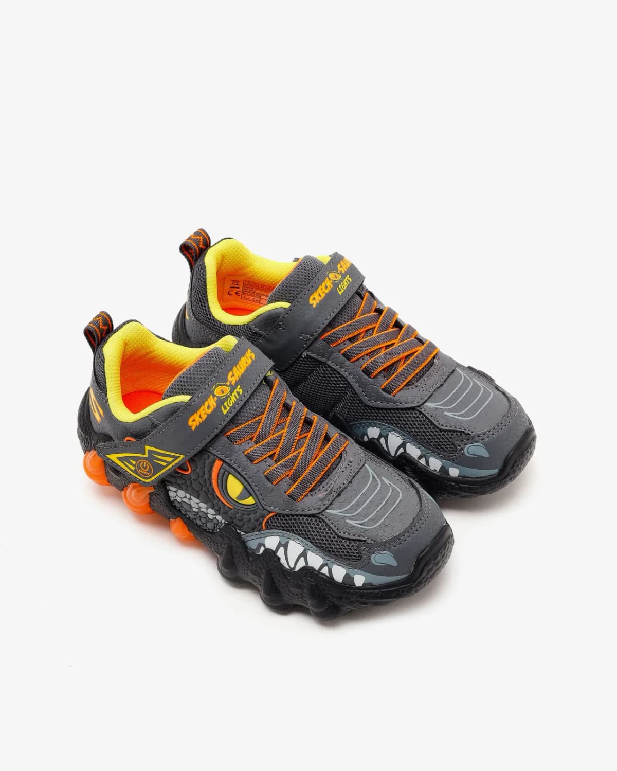 Skechers Skech-o-saurus Lights 2.0 Büyük Erkek Çocuk Gri Işıklı Spor Ayakkabı · 400121L-CCOR (5/6)