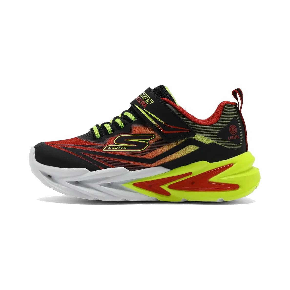 Skechers Flex - Glow Ultra Büyük Erkek Çocuk Siyah Işıklı Spor Ayakkabı — Çok Renkli · 400139L-BKRD (2/8)