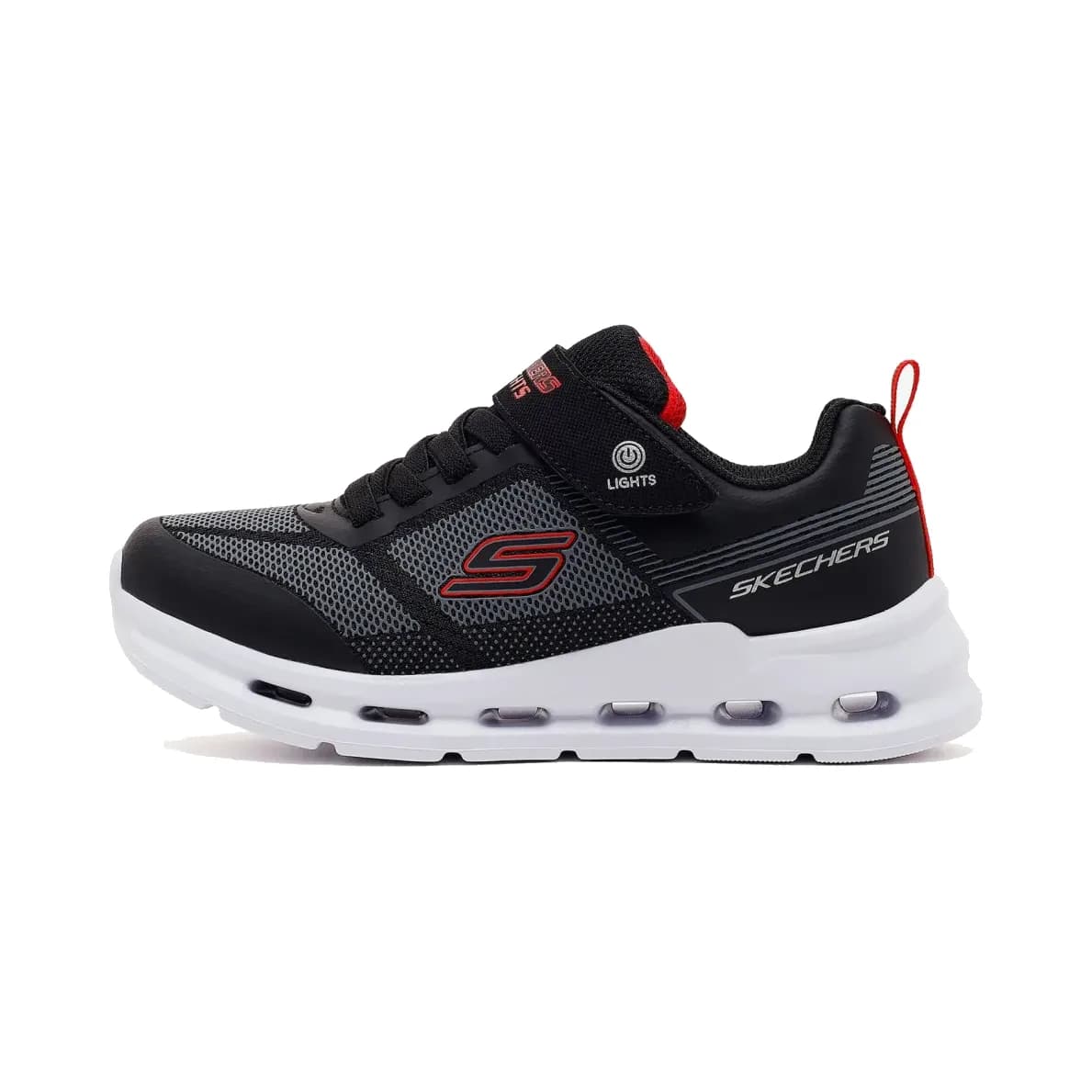 Skechers Glide-step Lights Büyük Erkek Çocuk Siyah Işıklı Spor Ayakkabı · 400240L-BLK (2/6)