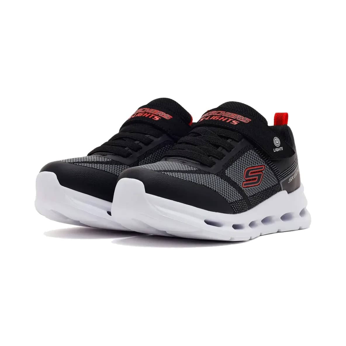 Skechers Glide-step Lights Büyük Erkek Çocuk Siyah Işıklı Spor Ayakkabı · 400240L-BLK (3/6)