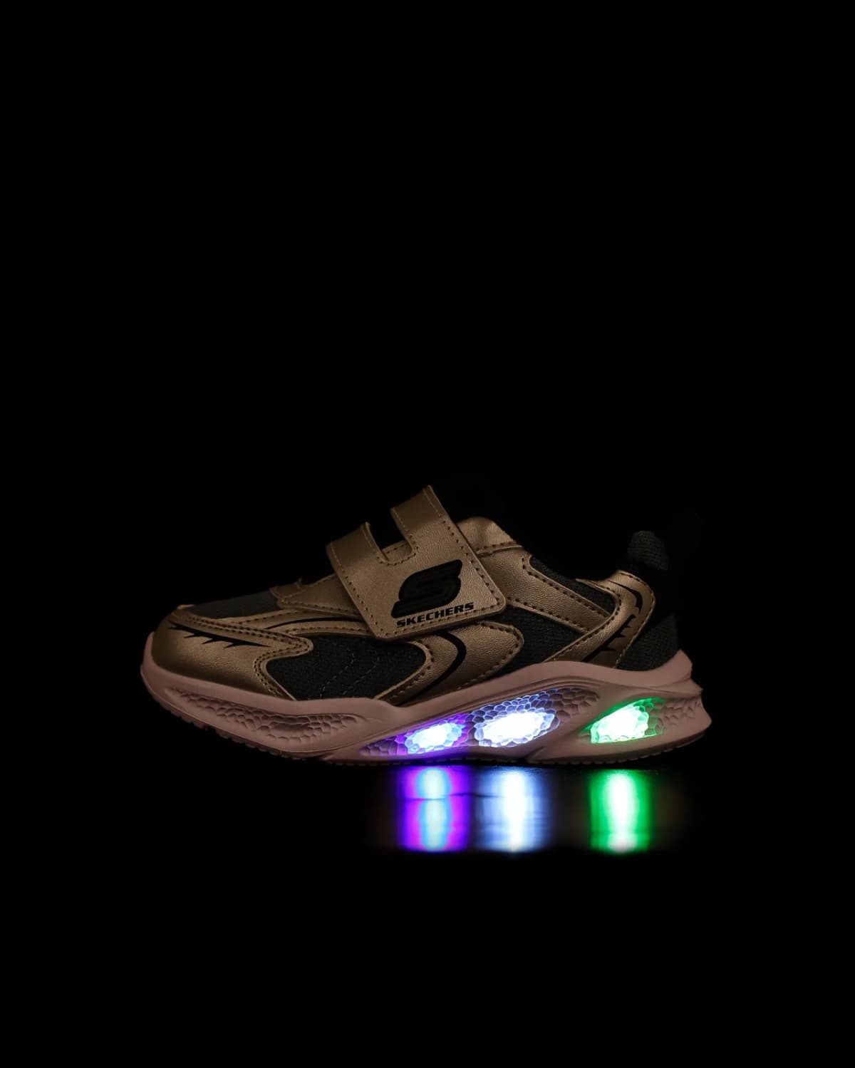 Skechers Meteor-lights - Glow Spike Küçük Erkek Çocuk Gri Işıklı Spor Ayakkabı · 401498N-SLBK (6/6)