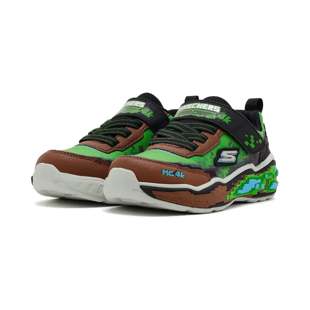Skechers Mega Scene Küçük Erkek Çocuk Kahverengi Spor Ayakkabı · 402162N-BRMT (3/5)