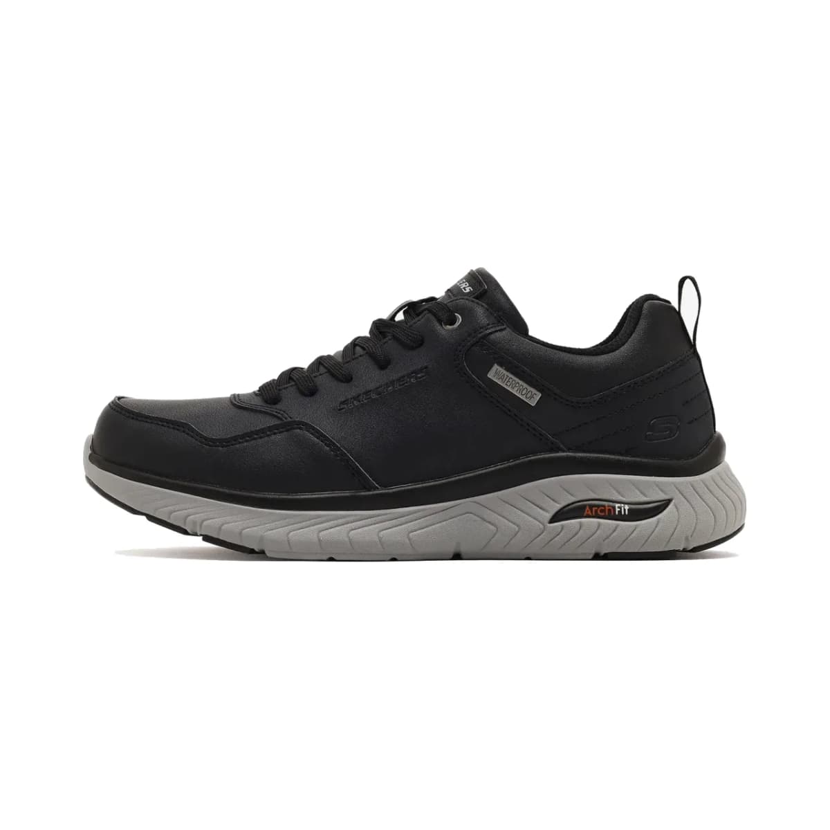Skechers Arch Fit Crosser - Ronaldo Erkek Siyah Su Geçirmez Günlük Ayakkabı · 205347-BLK (2/5)