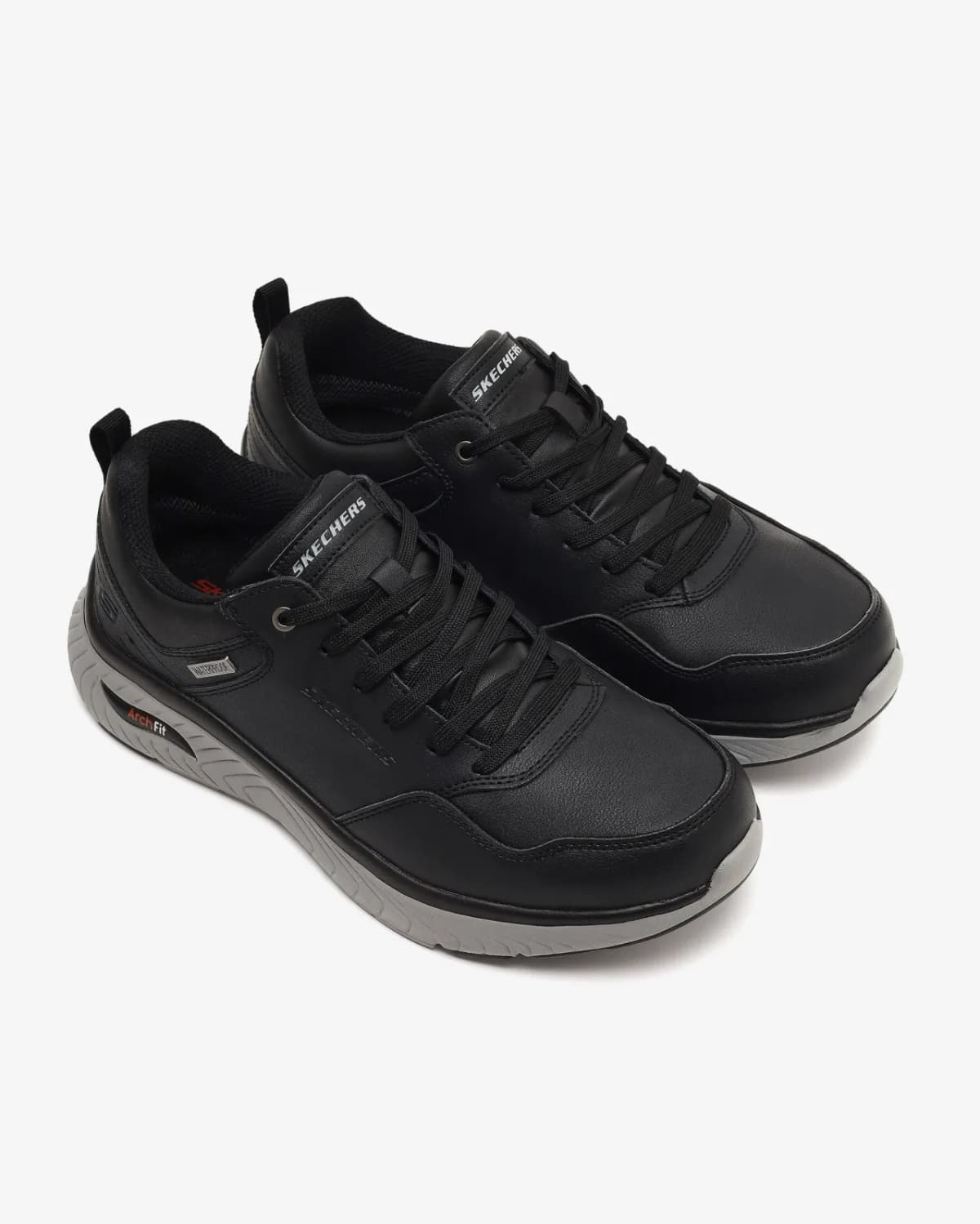 Skechers Arch Fit Crosser - Ronaldo Erkek Siyah Su Geçirmez Günlük Ayakkabı · 205347-BLK (5/5)