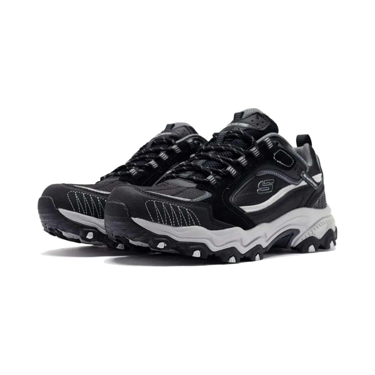 Skechers Stamina At - Vintage Stitch Erkek Siyah Su Geçirmez Outdoor Ayakkabı · 237529-BKGY (3/8)
