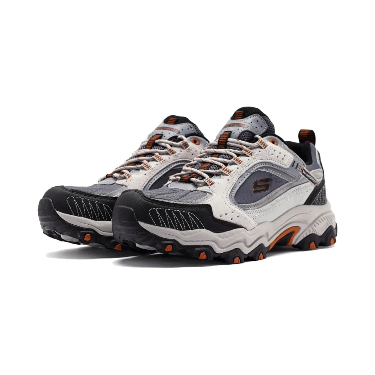 Skechers Stamina At - Vintage Stitch Erkek Gri Su Geçirmez Outdoor Ayakkabı — Turuncu · 237529-GYOR (3/8)