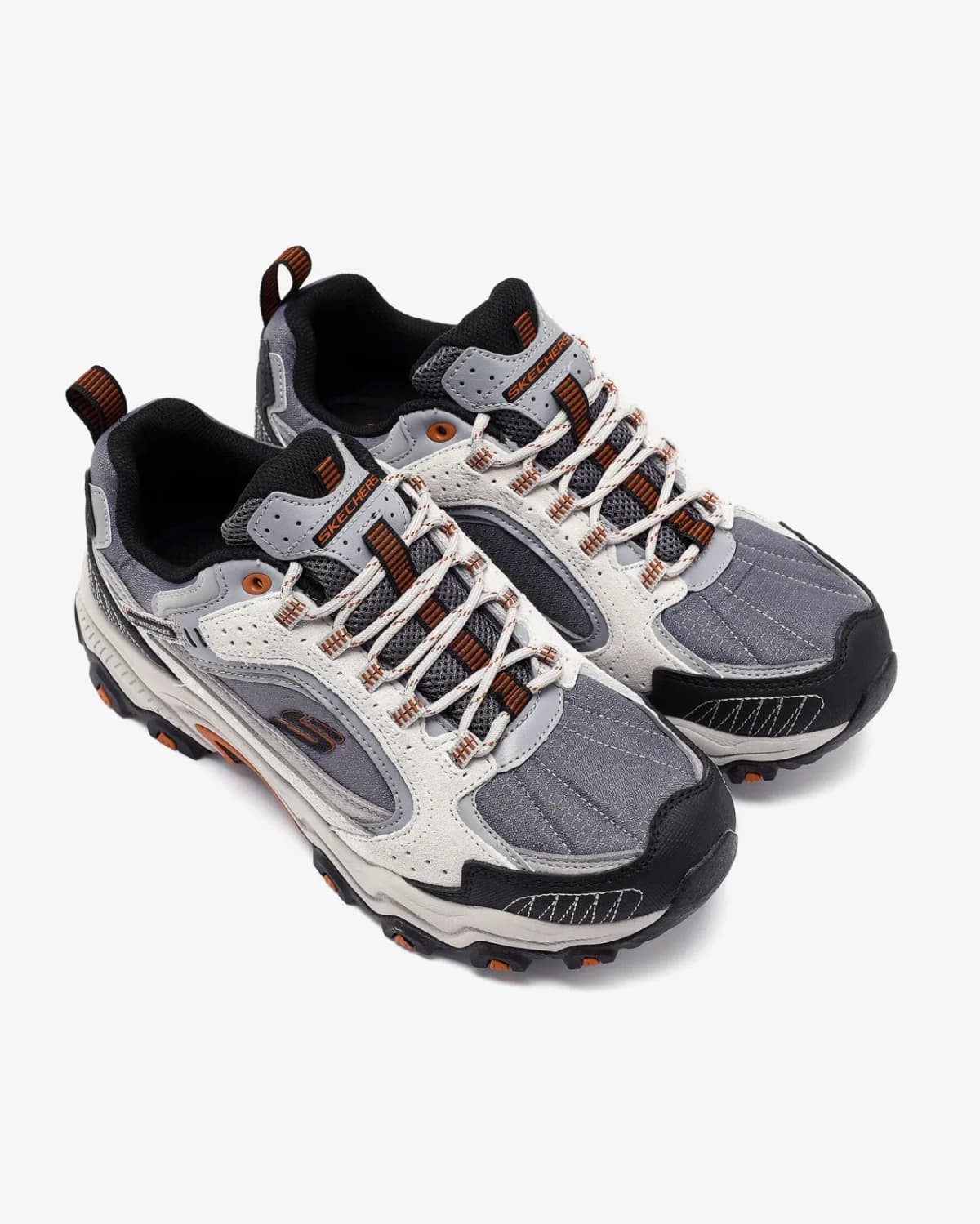 Skechers Stamina At - Vintage Stitch Erkek Gri Su Geçirmez Outdoor Ayakkabı — Turuncu · 237529-GYOR (6/8)