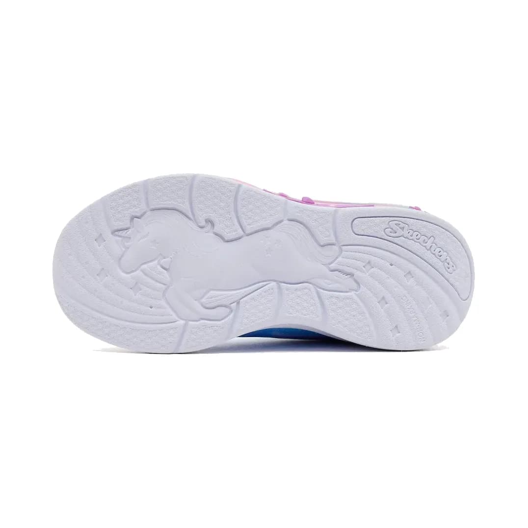 Skechers Unicorn Chaser Küçük Kız Çocuk Gri Işıklı Spor Ayakkabı · 302298N-SMLT (4/6)