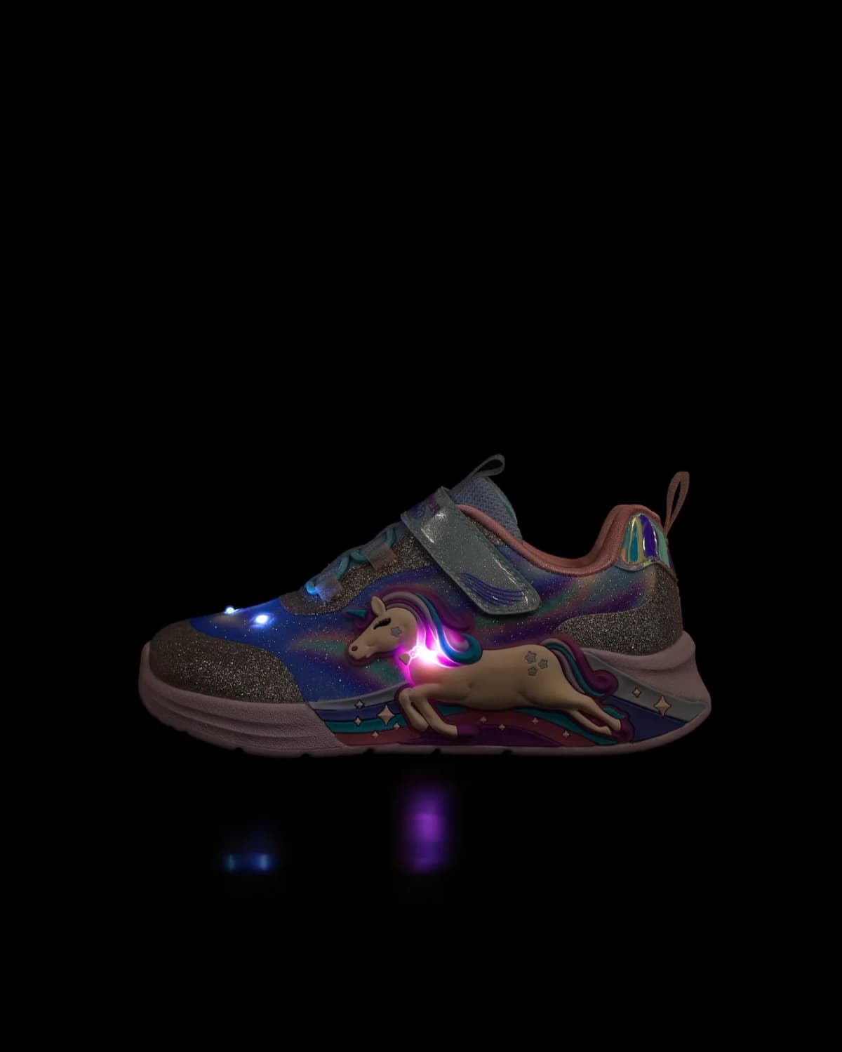 Skechers Unicorn Chaser Küçük Kız Çocuk Gri Işıklı Spor Ayakkabı · 302298N-SMLT (6/6)