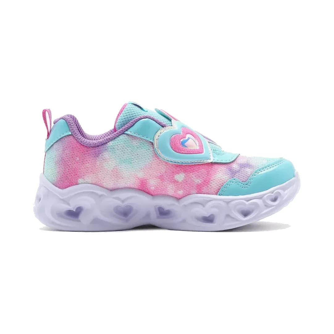 Skechers Heart Lights - Lovin Reflection Küçük Kız Çocuk Mor Işıklı Spor Ayakkabı — Mavi · 302693N-TQLV
