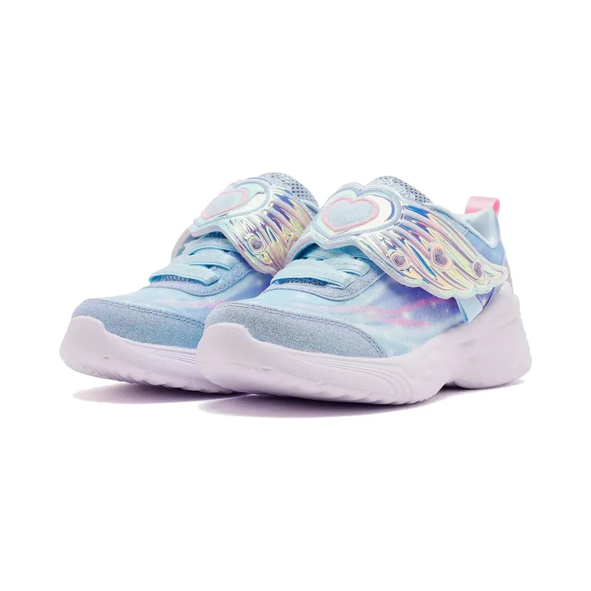 Skechers Dream Racer - Wing Luxe Büyük Kız Çocuk Mavi Işıklı Spor Ayakkabı · 303067L-LTBL (3/6)