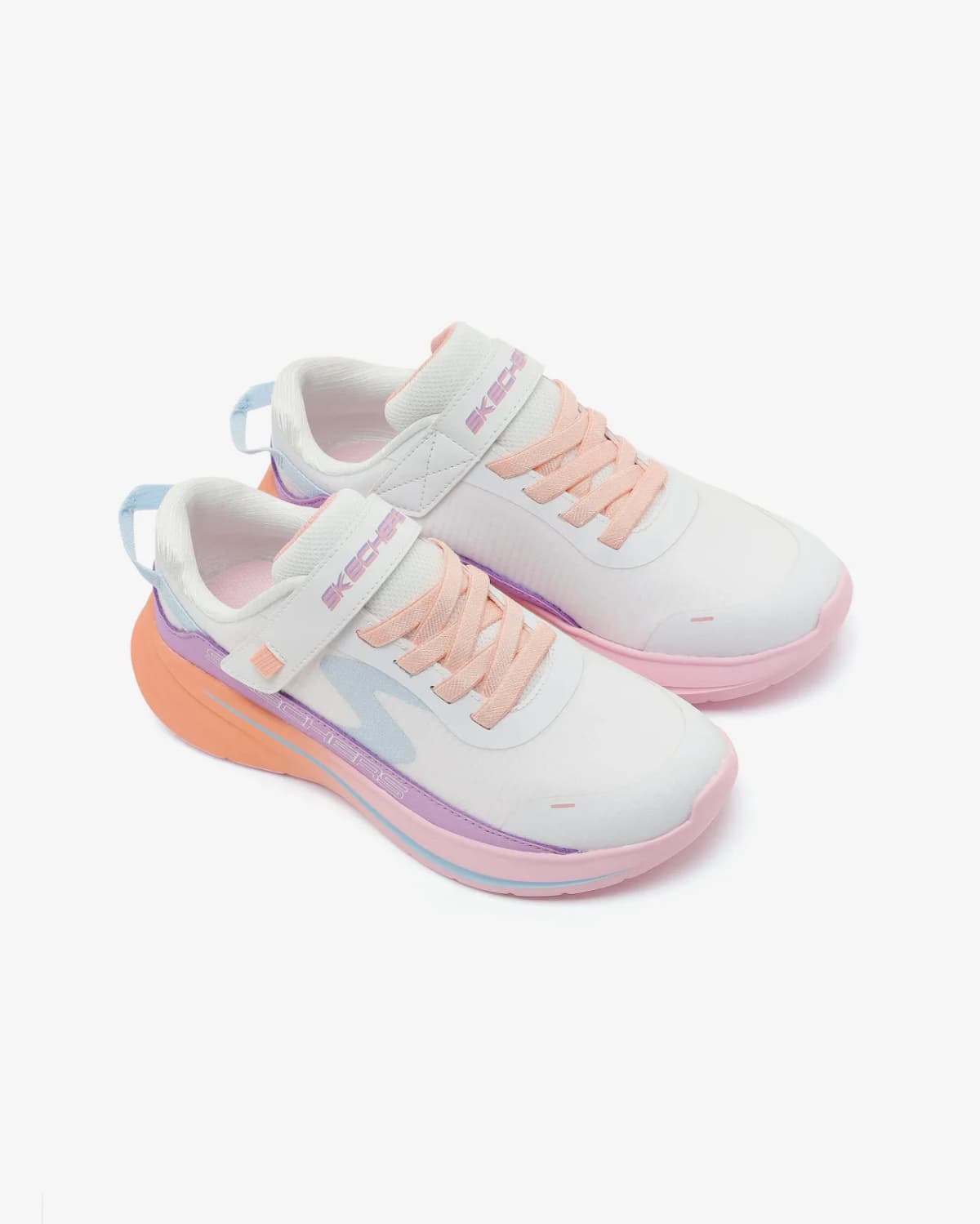 Skechers Wave 92 - Imara Lite Büyük Kız Çocuk Beyaz Spor Ayakkabı · 303571L-WMLT (5/6)