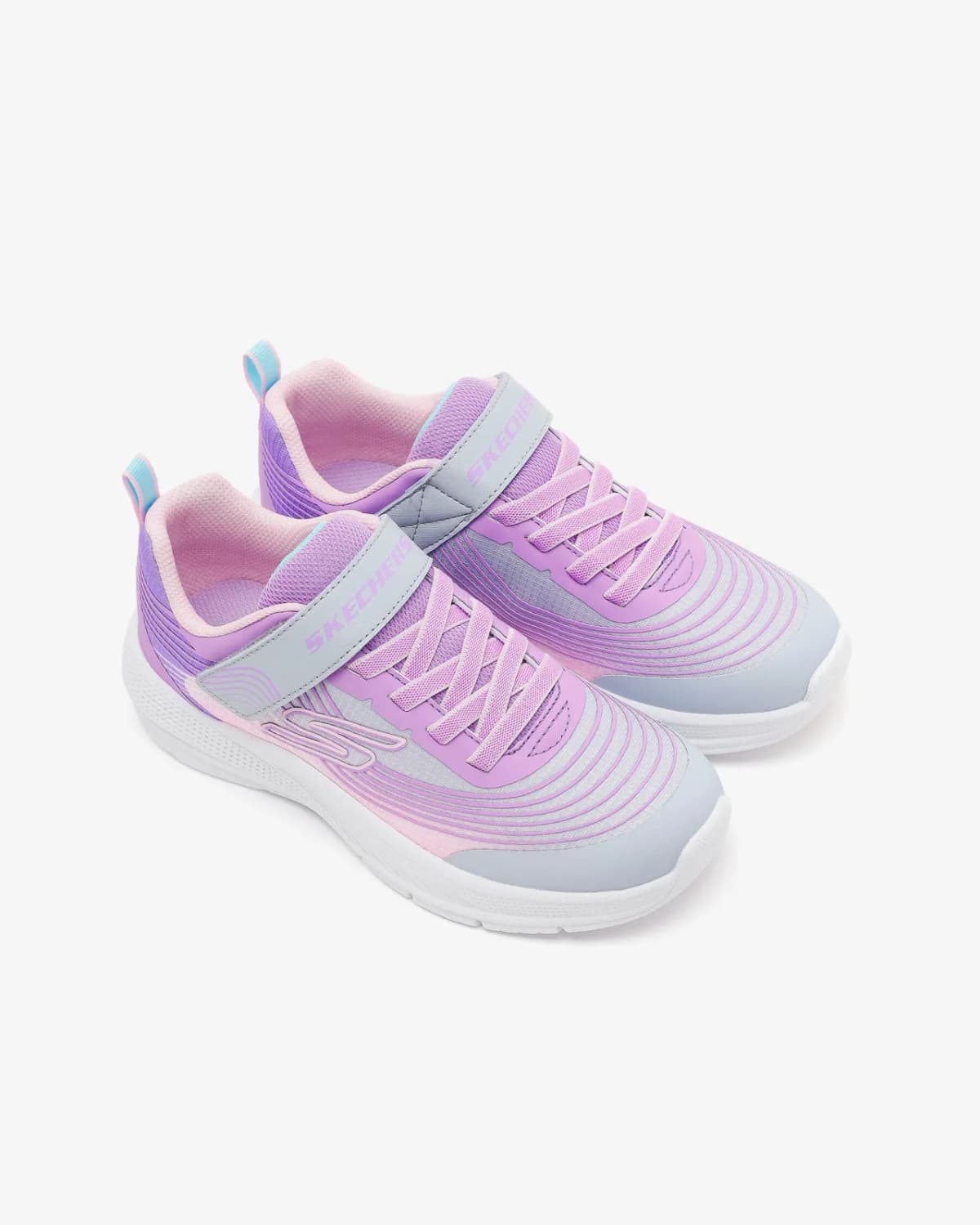 Skechers Microspec Advance Büyük Kız Çocuk Gri Spor Ayakkabı · 303575L-LGMT (5/5)