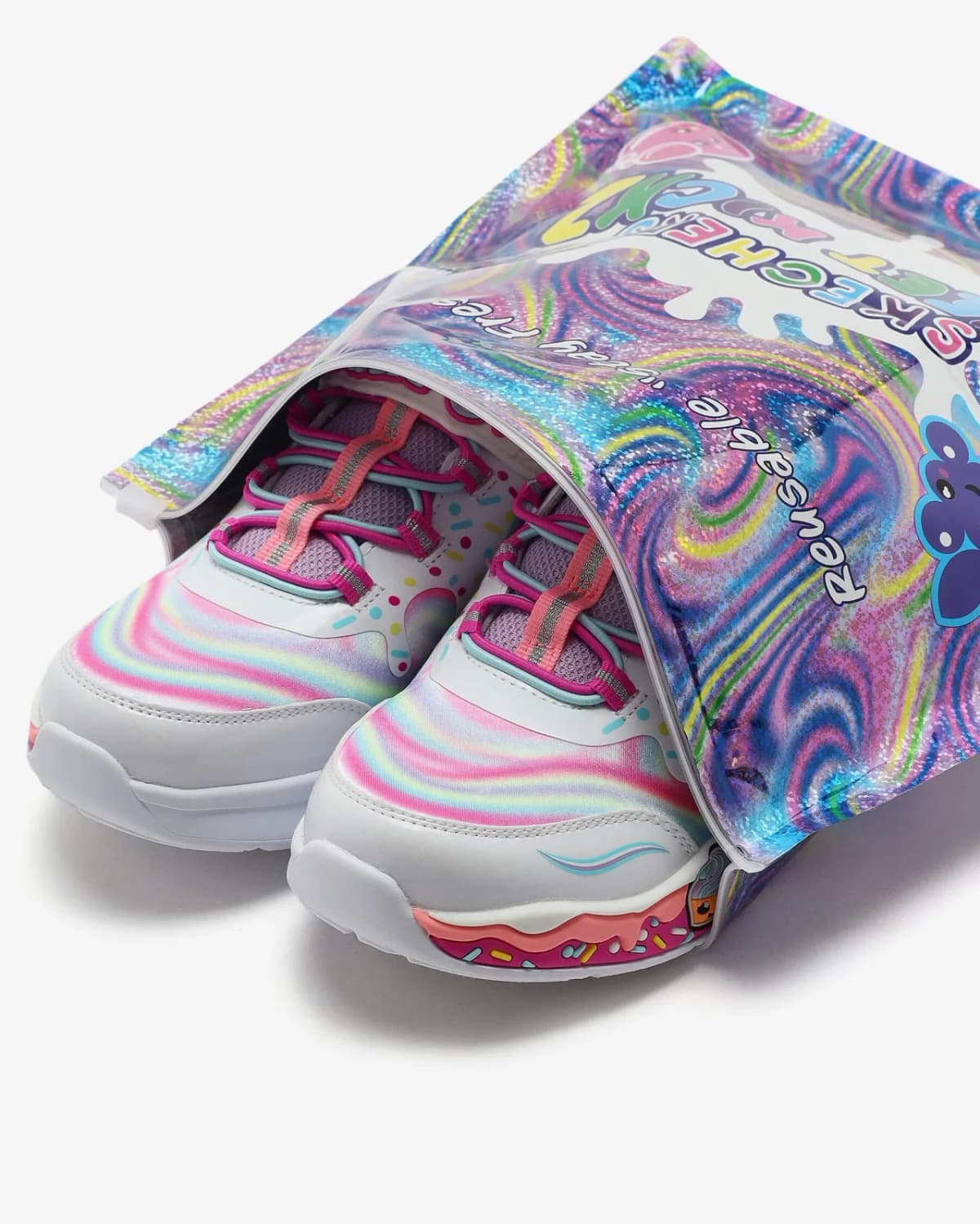 Skechers Cupcake Cutie Büyük Kız Çocuk Beyaz Spor Ayakkabı · 303627L-WMLT (7/7)