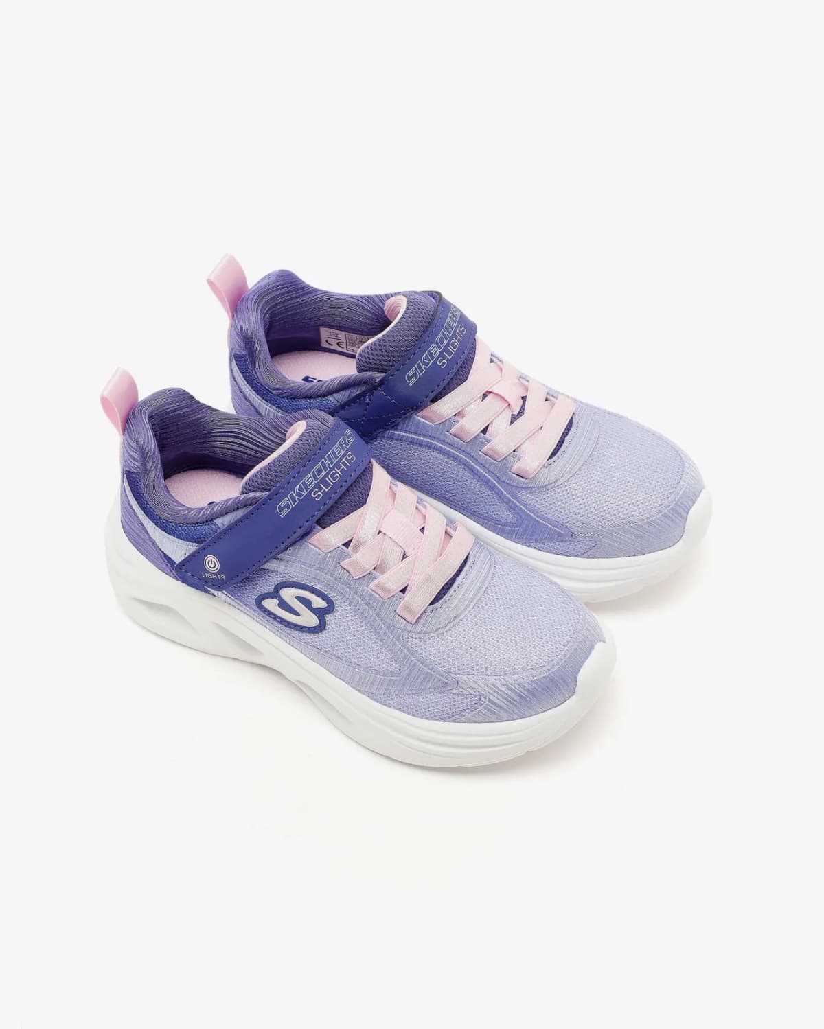 Skechers Sola Glow 2.0 Büyük Kız Çocuk Mavi Işıklı Spor Ayakkabı · 303729L-NVPK (5/6)