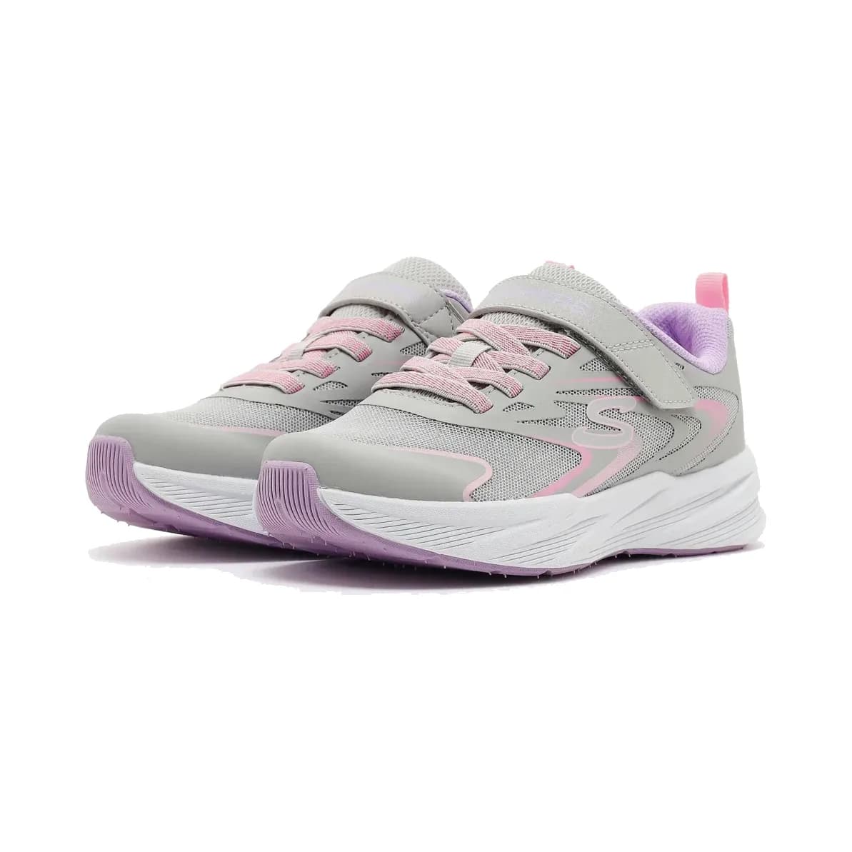 Skechers Microspec Tread - Hyper Speed Büyük Kız Çocuk Gri Spor Ayakkabı · 303882L-LGMT (3/5)
