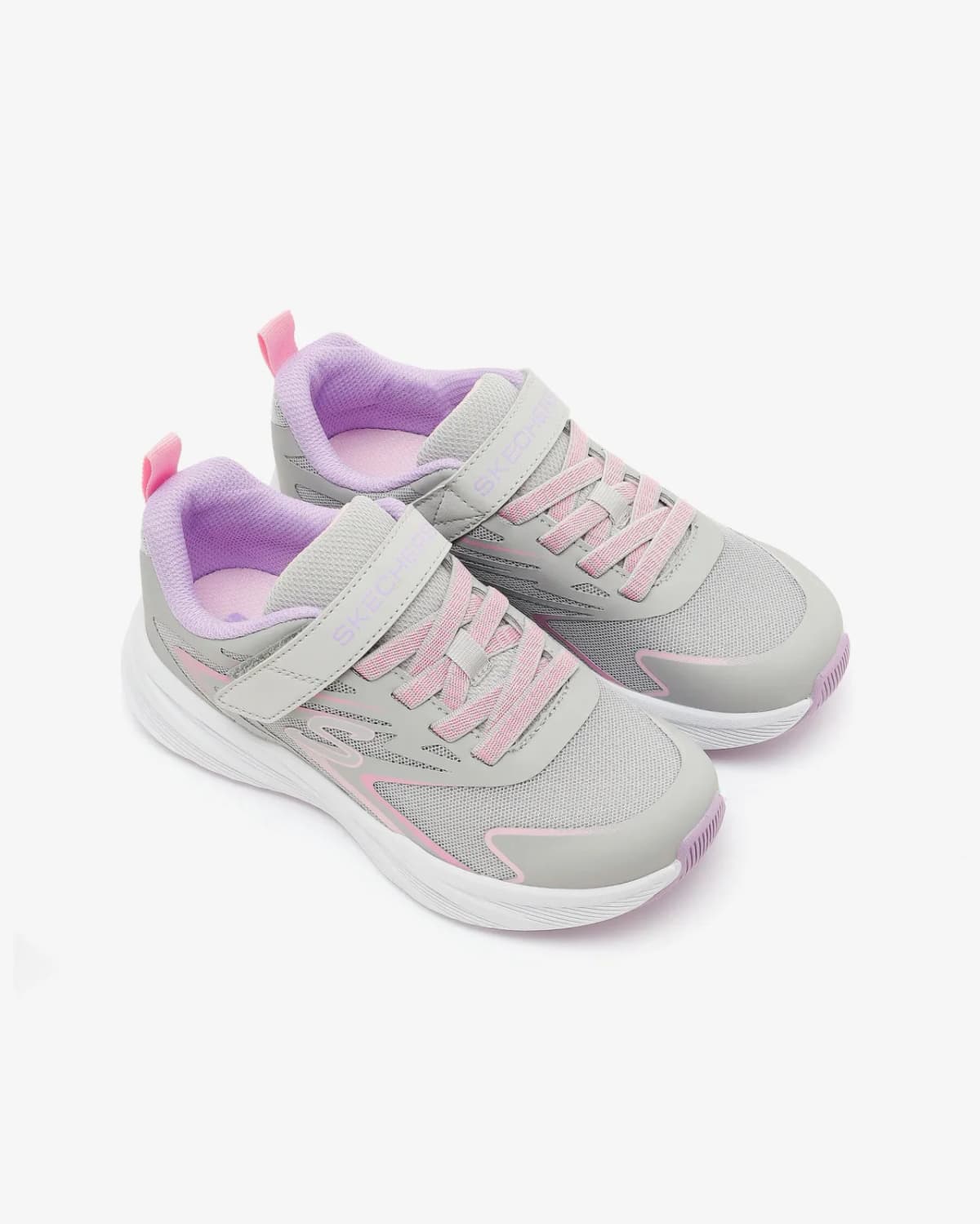 Skechers Microspec Tread - Hyper Speed Büyük Kız Çocuk Gri Spor Ayakkabı · 303882L-LGMT (5/5)