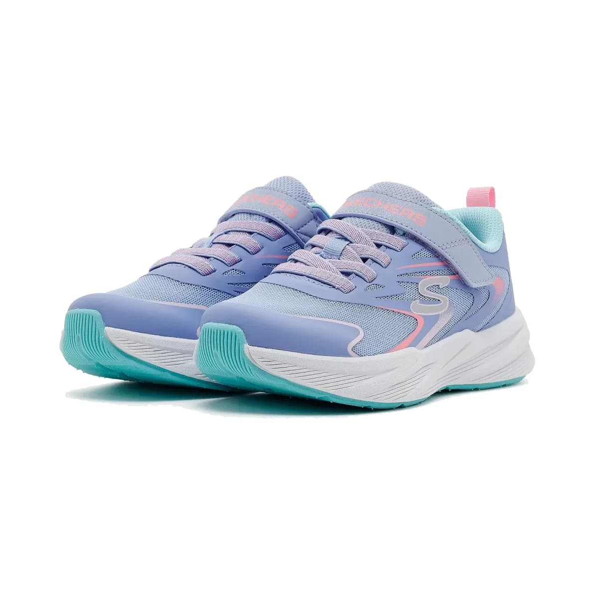 Skechers Microspec Tread - Hyper Speed Büyük Kız Çocuk Gri Spor Ayakkabı · 303882L-PWMT (3/5)