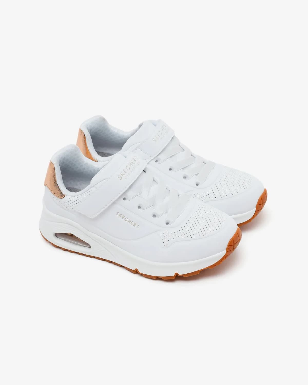 Skechers Uno Gen1 - Shimmer Core Büyük Kız Çocuk Beyaz Sneakers · 310546L-WHT (5/5)