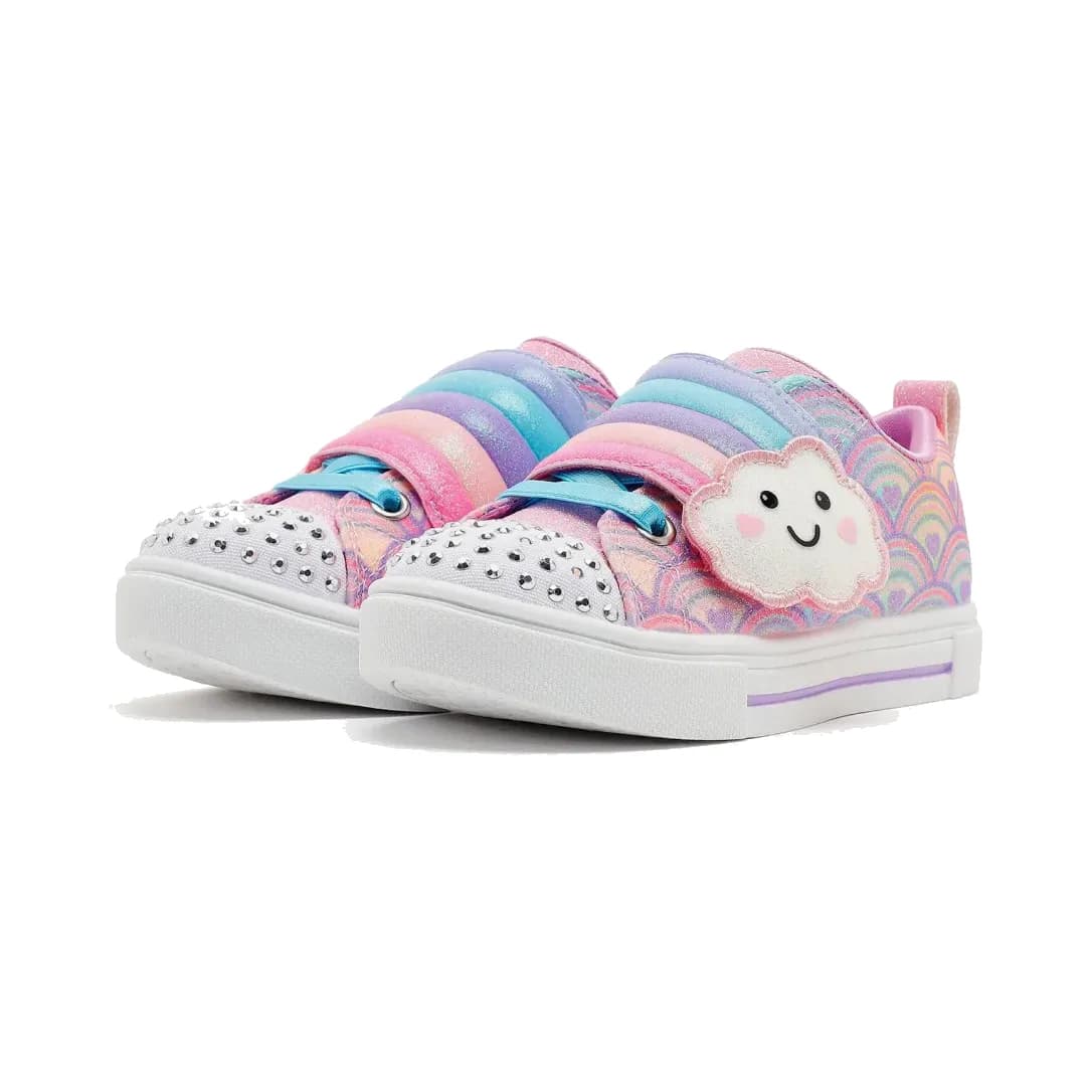 Skechers Twinkle Sparks - Cloud Cutie Küçük Kız Çocuk Mor Işıklı Spor Ayakkabı · 314828N-LVMT (3/6)